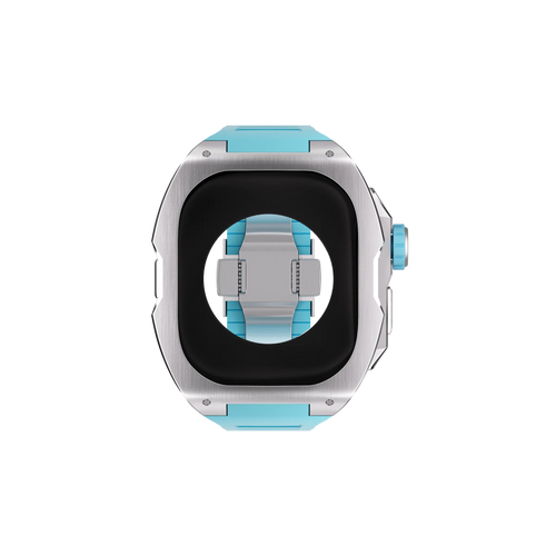 Reqior Apple Watch Ultra Hülle mit integriertem Gummi-Armband (Blau)
