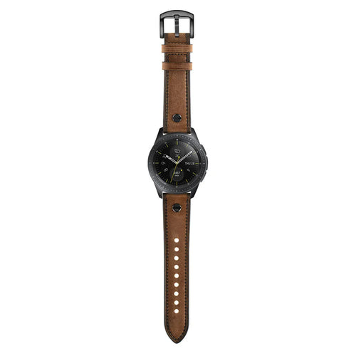Amazfit Balance 2 Leather Strap with Screw (Dark Brown)