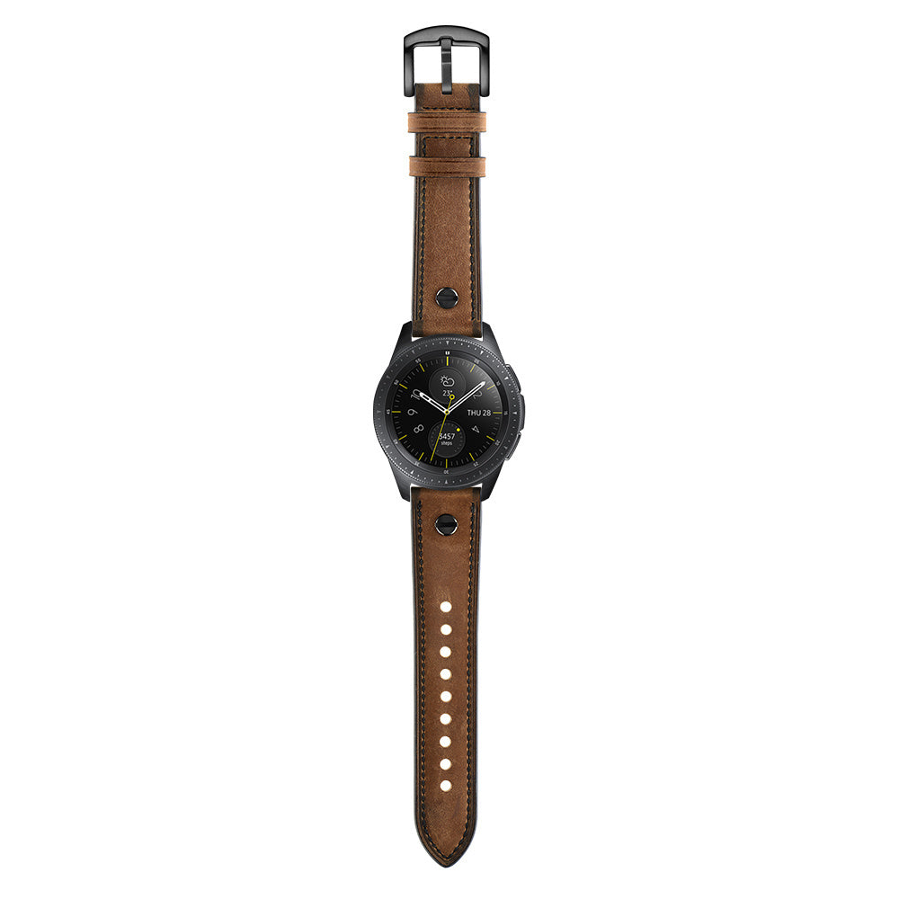 Huawei Watch GT 6 - 46mm Lederarmband mit Schraube (Dunkel Braun)