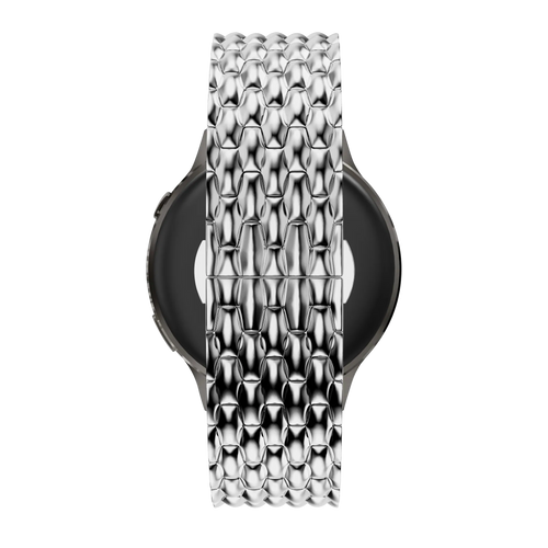 Bandz Garmin Forerunner 70 Steel Strap 'Dragon' (Silver)