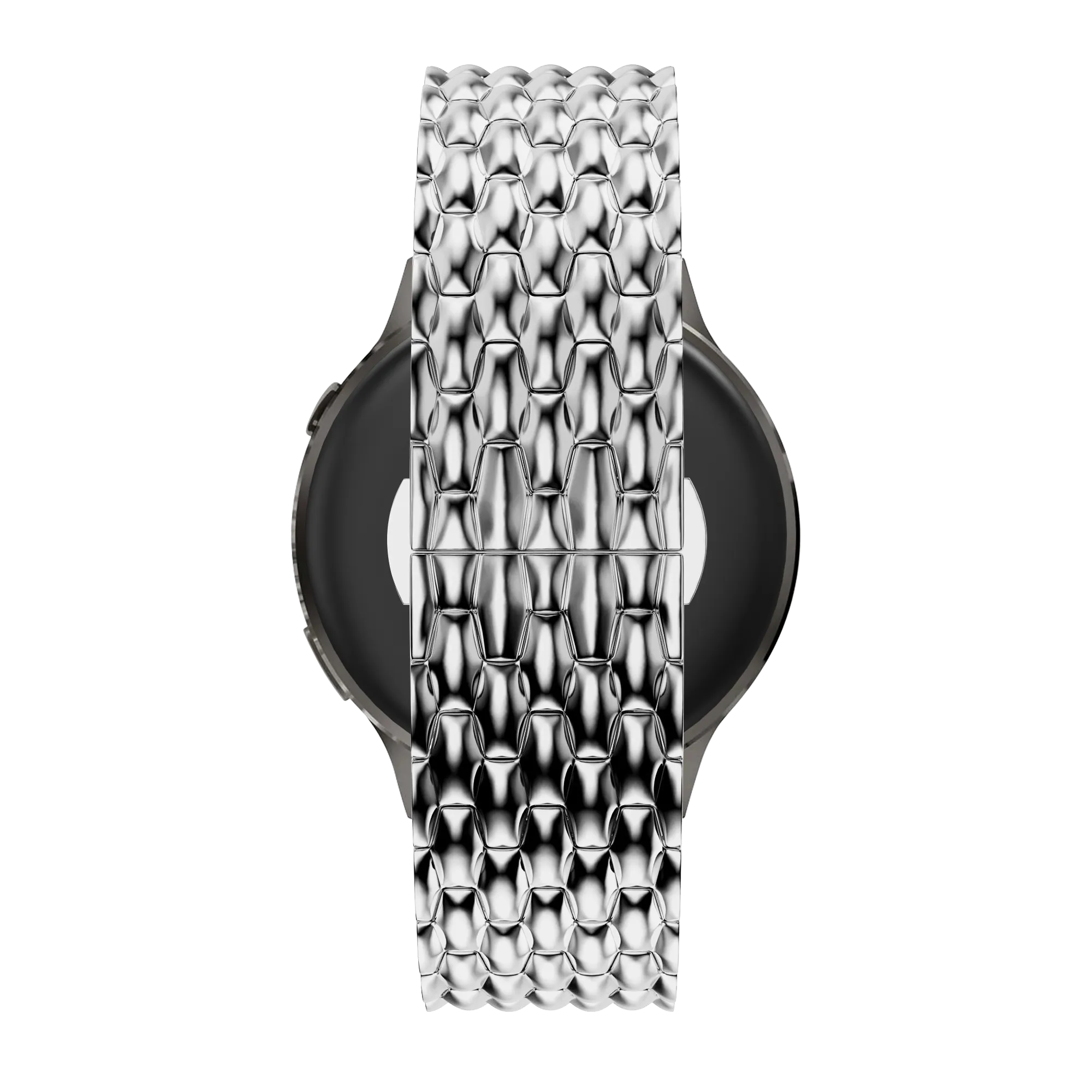 Bandz Garmin Bounce 2 Stahlarmband 'Dragon' (Silber)