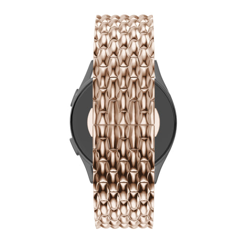 Bandz Garmin Vivoactive 5 Steel Strap 'Dragon' (Rose Gold)