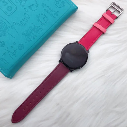 OnePlus Watch 3 - 46mm Leather Duo Strap (Bright Pink/RedBrown)