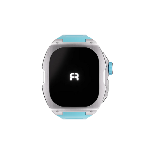 Reqior Apple Watch Ultra Hülle mit integriertem Gummi-Armband (Blau)
