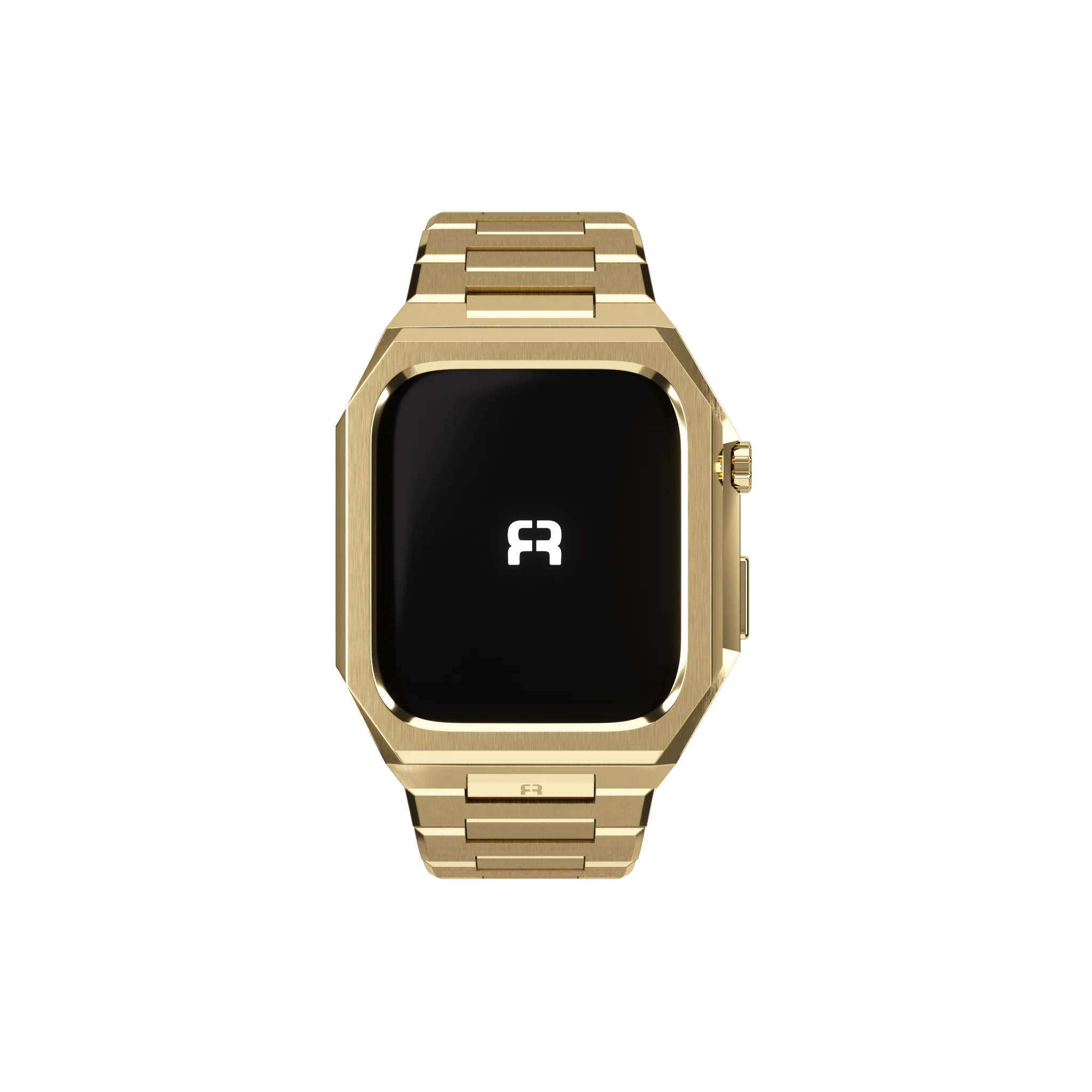 Reqior Apple Watch 45mm Hülle mit integriertem Stahlarmband 'Nautilus' (Gold)
