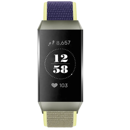 Nylon Strap, khaki, on a watch, direct front view