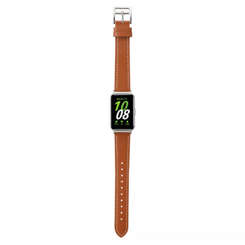 Samsung Galaxy Fit 3 Leather Strap (Brown)