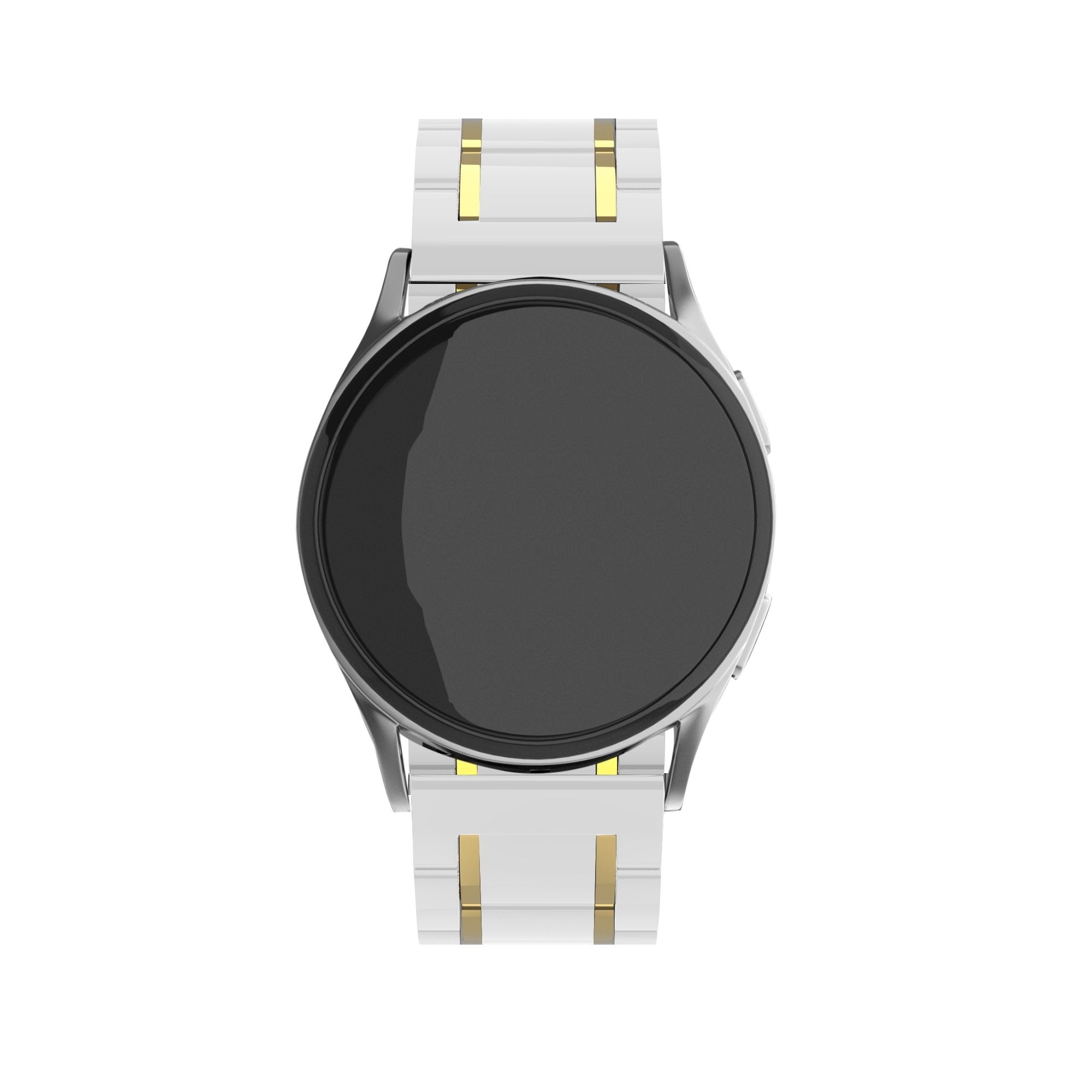 Samsung Galaxy Watch 4 Classic 42mm Keramik Gliederarmband (Weiß/Gold)