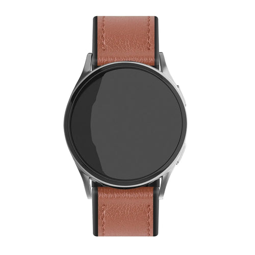 Suunto Run Leather Hybrid Strap (Light Brown)