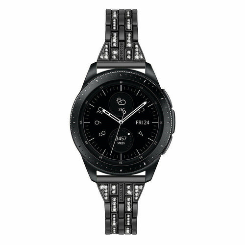 Diamond Steel Strap, on a watch, direct front view
