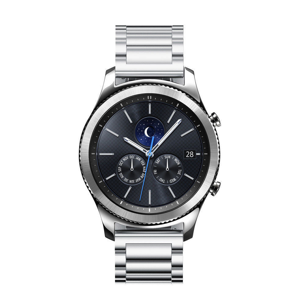 armbänder gear s3 classic Samsung / deontier Gliederarmband (Silber) SIZE:16oz Baseball Fielder's Gloves Stainless Steel Free from JVT