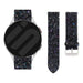 Samsung Galaxy Watch 7 - 44mm Leder-Glitzerarmband (Schwarz)