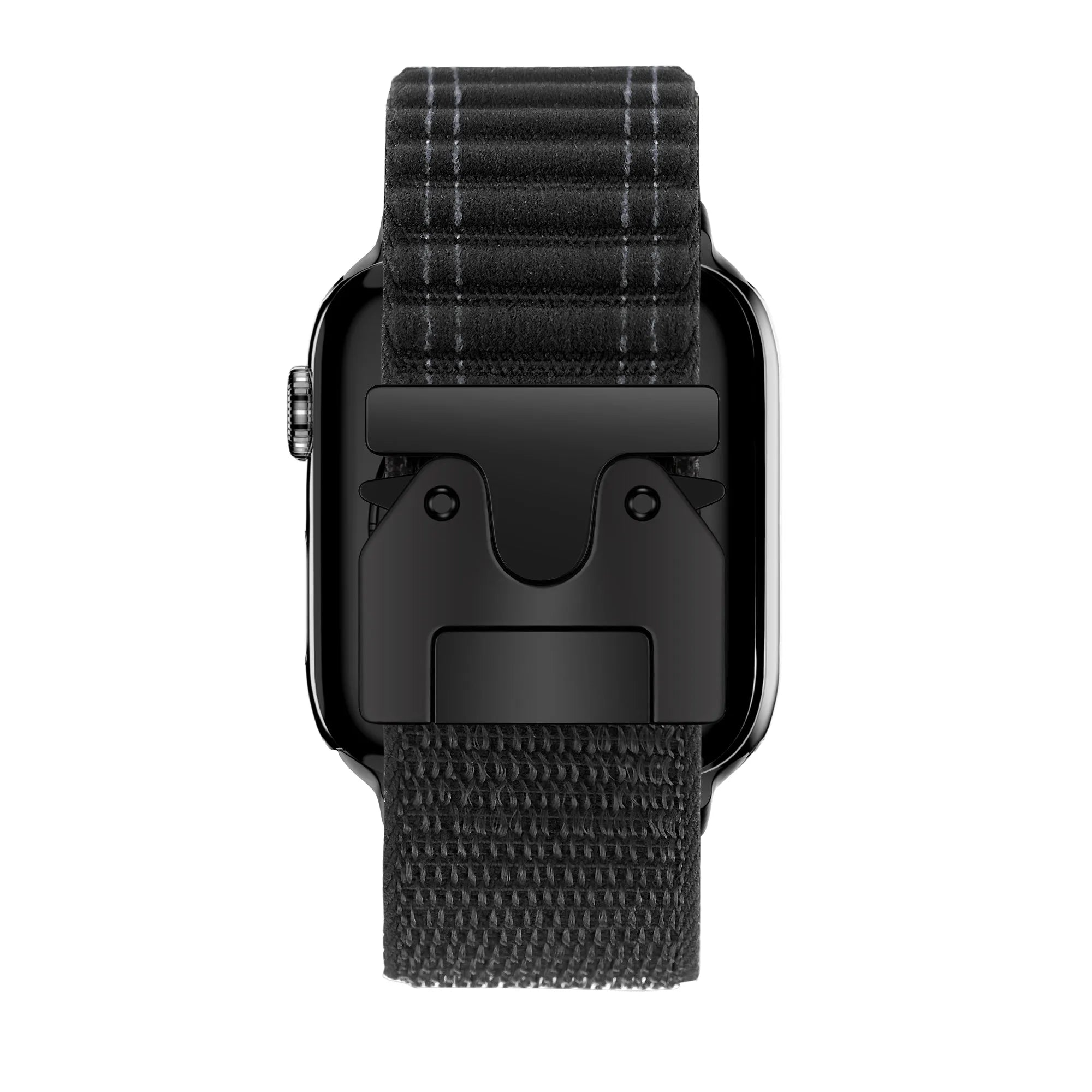 Bandz Apple Watch Nylon Band 'Deluxe' mit P-Schnalle (Schwarz)