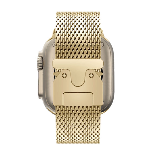 Bandz Apple Watch Ultra Milanese Loop Strap P-Buckle (Gold)