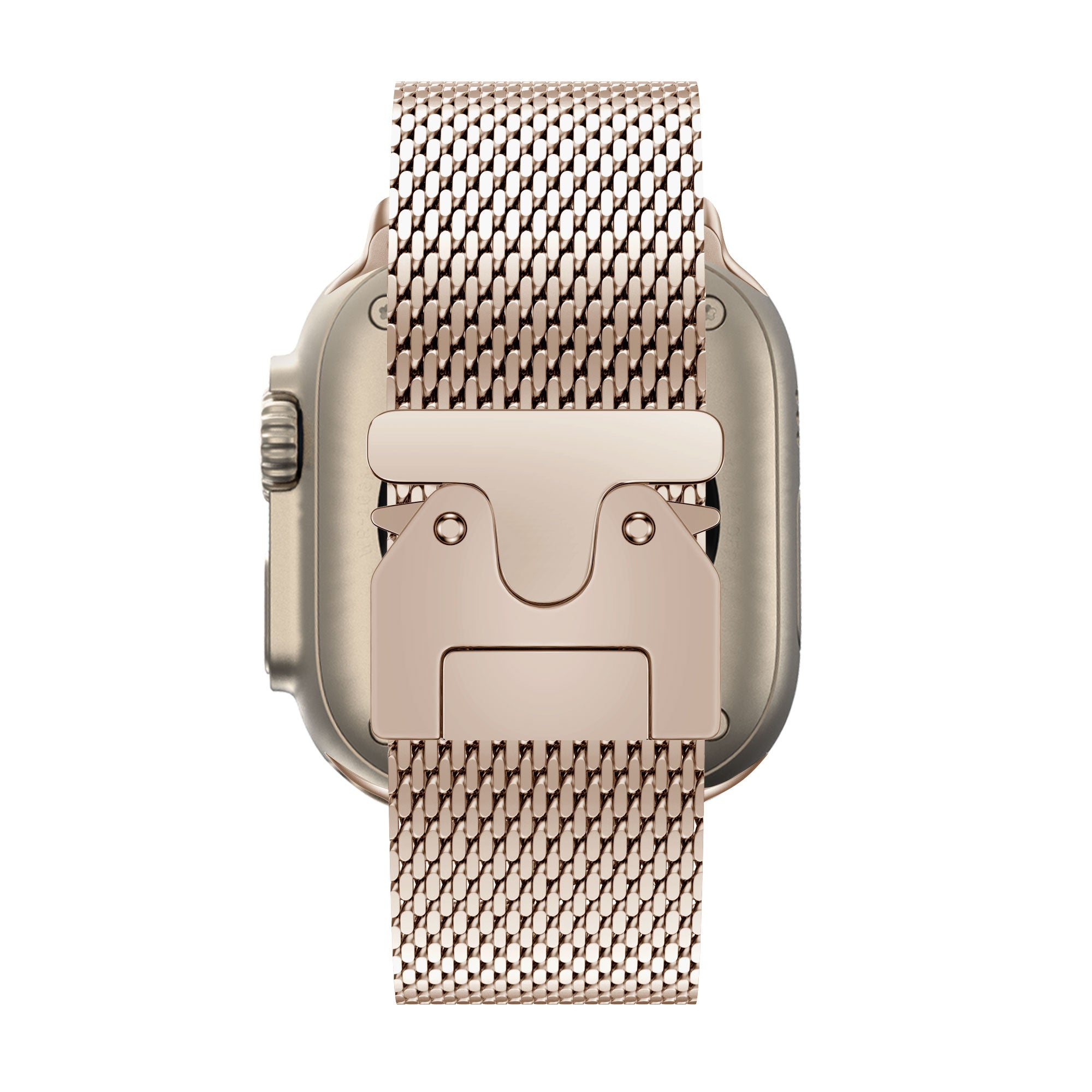 Bandz Apple Watch Ultra Milanese Looparmband mit P-Schnalle (Roségold)