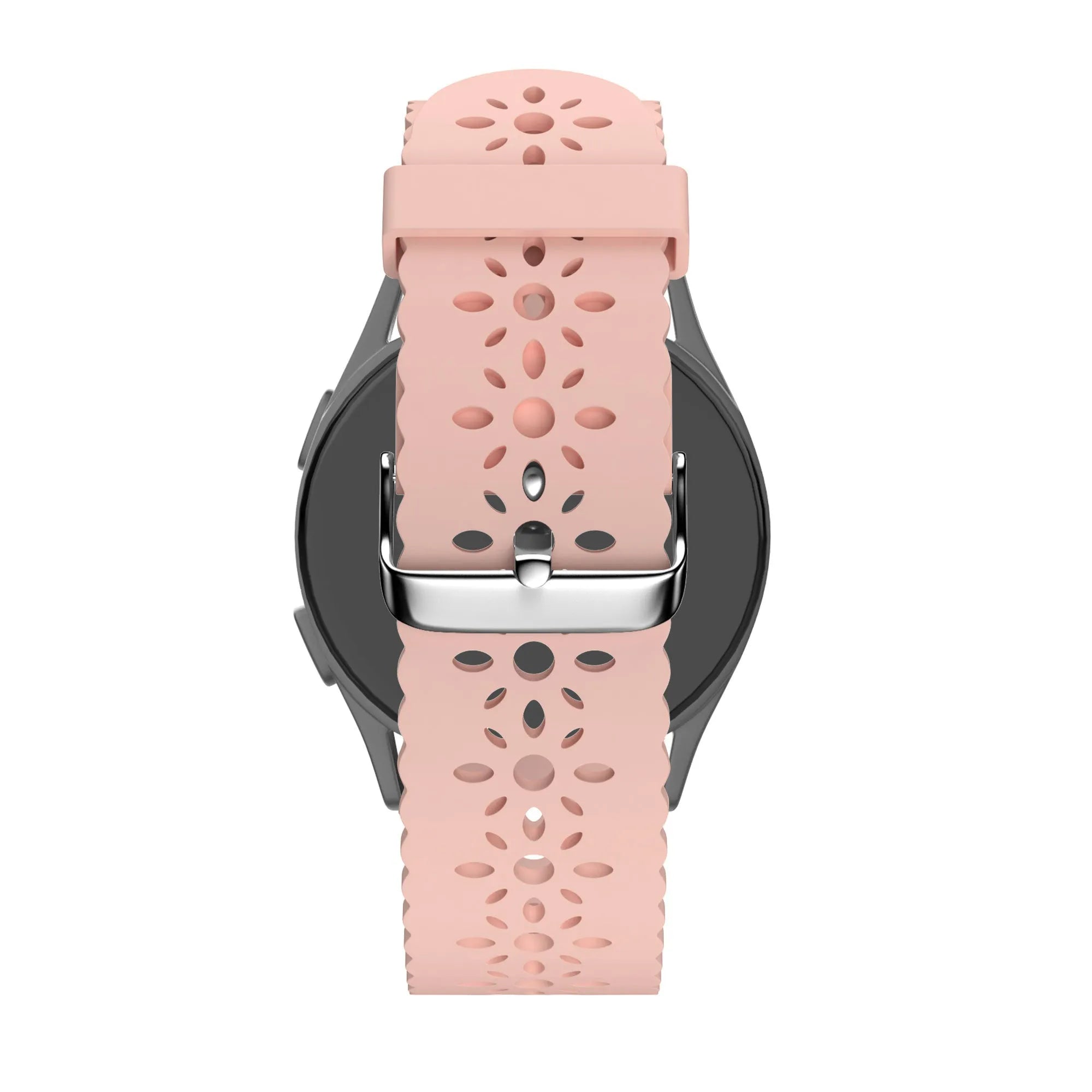 Bandz Oozoo Smartwatch 20mm Patterned Silicone Strap (Pink)