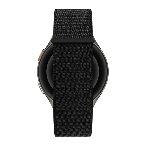 Bandz Fossil Gen 5e - 42mm Nylonarmband 'Easy Fit' (Schwarz)