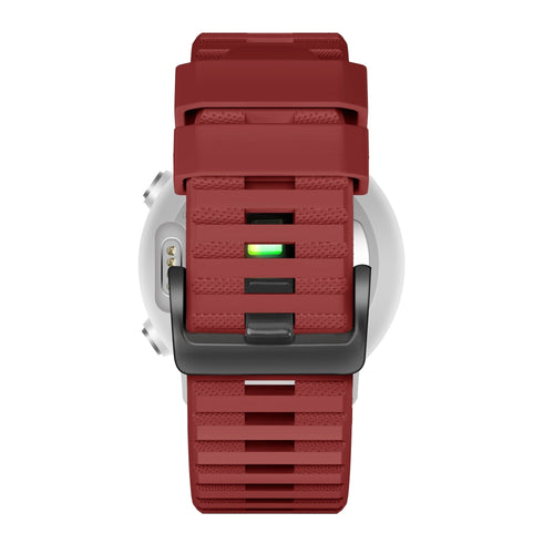 Bandz Garmin Quatix 8 - 47mm Buckled Silicone Strap (Red)
