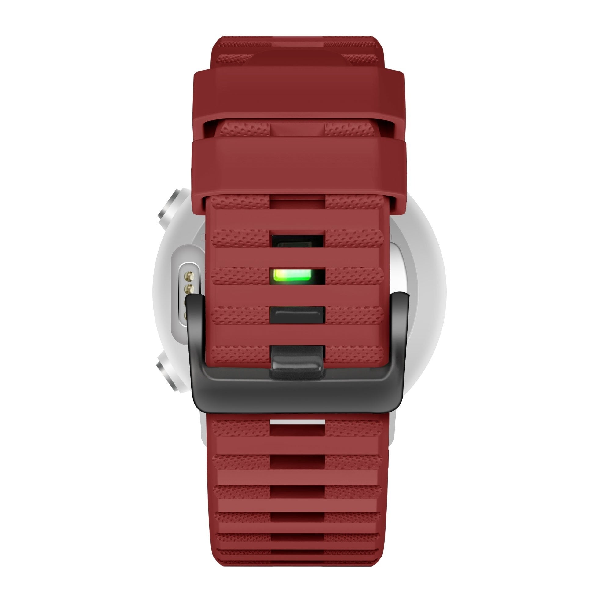 Bandz Garmin Quatix 8 - 47mm Silikonarmband mit Schnalle (Rot)