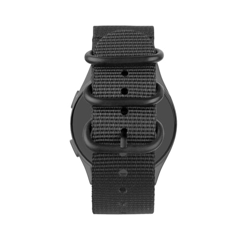 Bandz Suunto Race (S) Nylonarmband mit Schnalle (Schwarz)