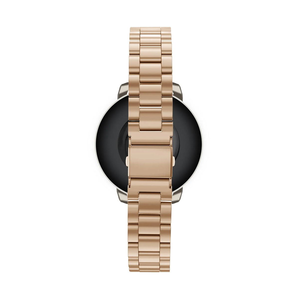 Steel Strap 'Classic', rose gold, on a watch, direct rear view