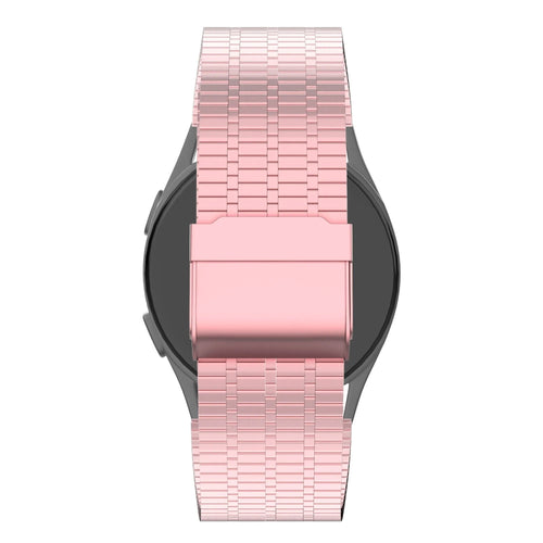 Bandz Oozoo Smartwatch 20mm Verstellbares Stahlarmband (Rosa Sand)
