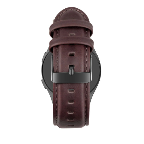 Bandz Amazfit Cheetah (Pro) Lederarmband 'Classic' (Dunkelbraun)