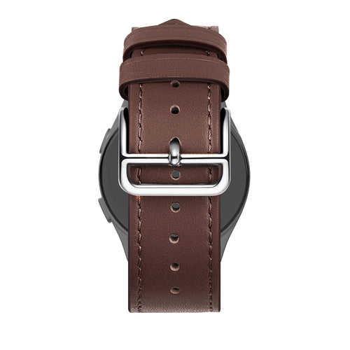 Bandz Huawei Watch GT 6 - 46mm Lederarmband 'Deluxe' (Braun)