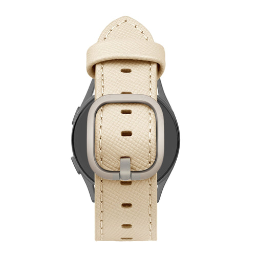 Bandz Huawei Watch GT 5 - 46mm Lederarmband 'Deluxe' (Khaki)