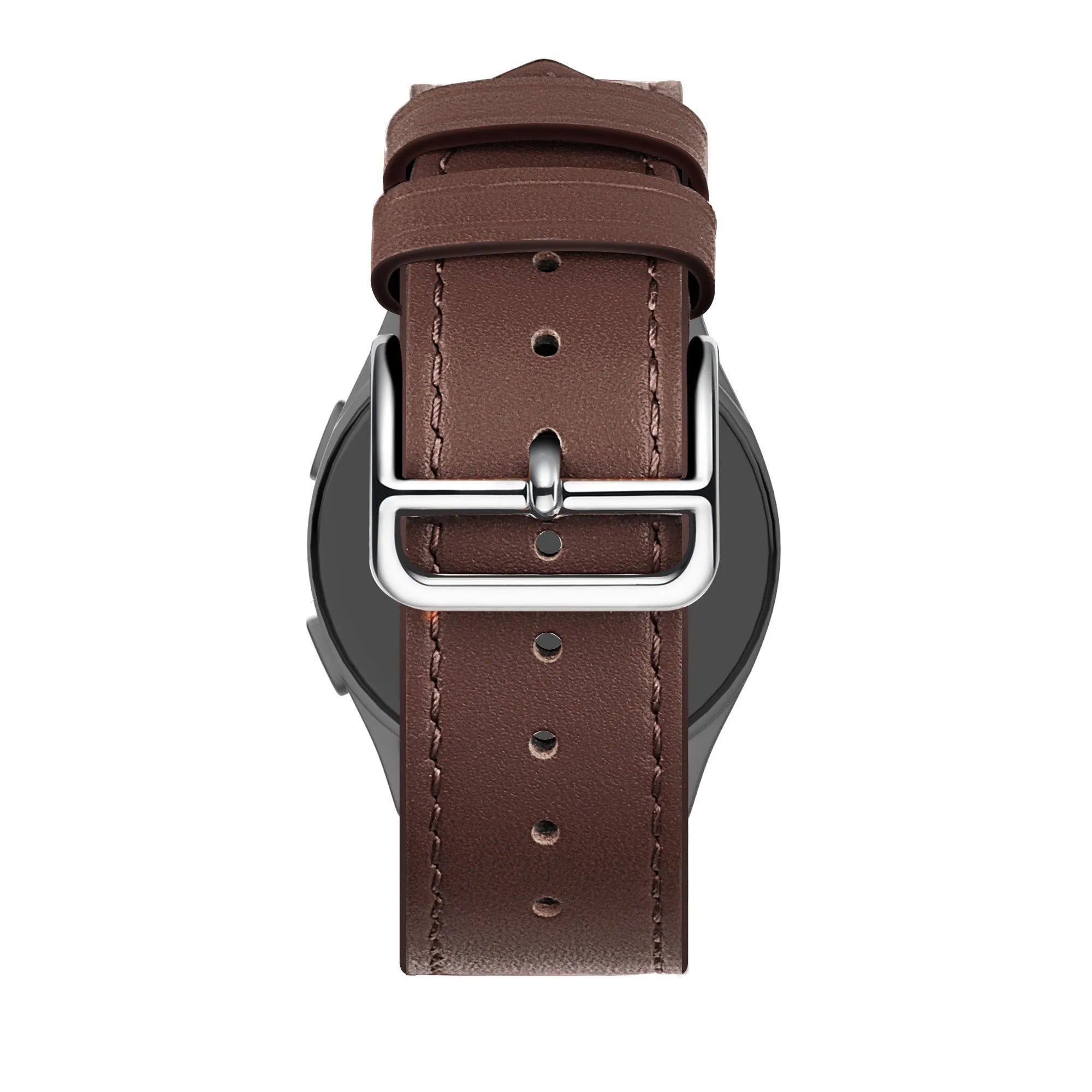 Bandz Amazfit Bip 6 Lederarmband 'Deluxe' (Braun)