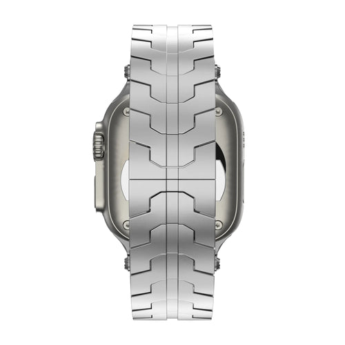 Bandz Apple Watch Gebürstetes Metallarmband 'Deluxe' (Silber)