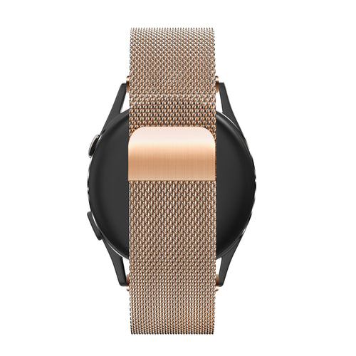 Bandz Garmin Vivoactive 4s Milanese Loop Armband (Roségold)