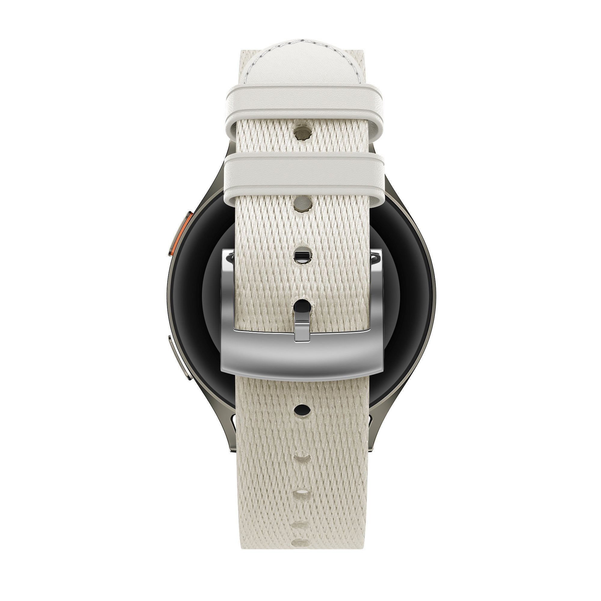 Bandz Withings ScanWatch 2 - 38mm Leather Hybrid Strap 'Easy Fit' (Starlight)