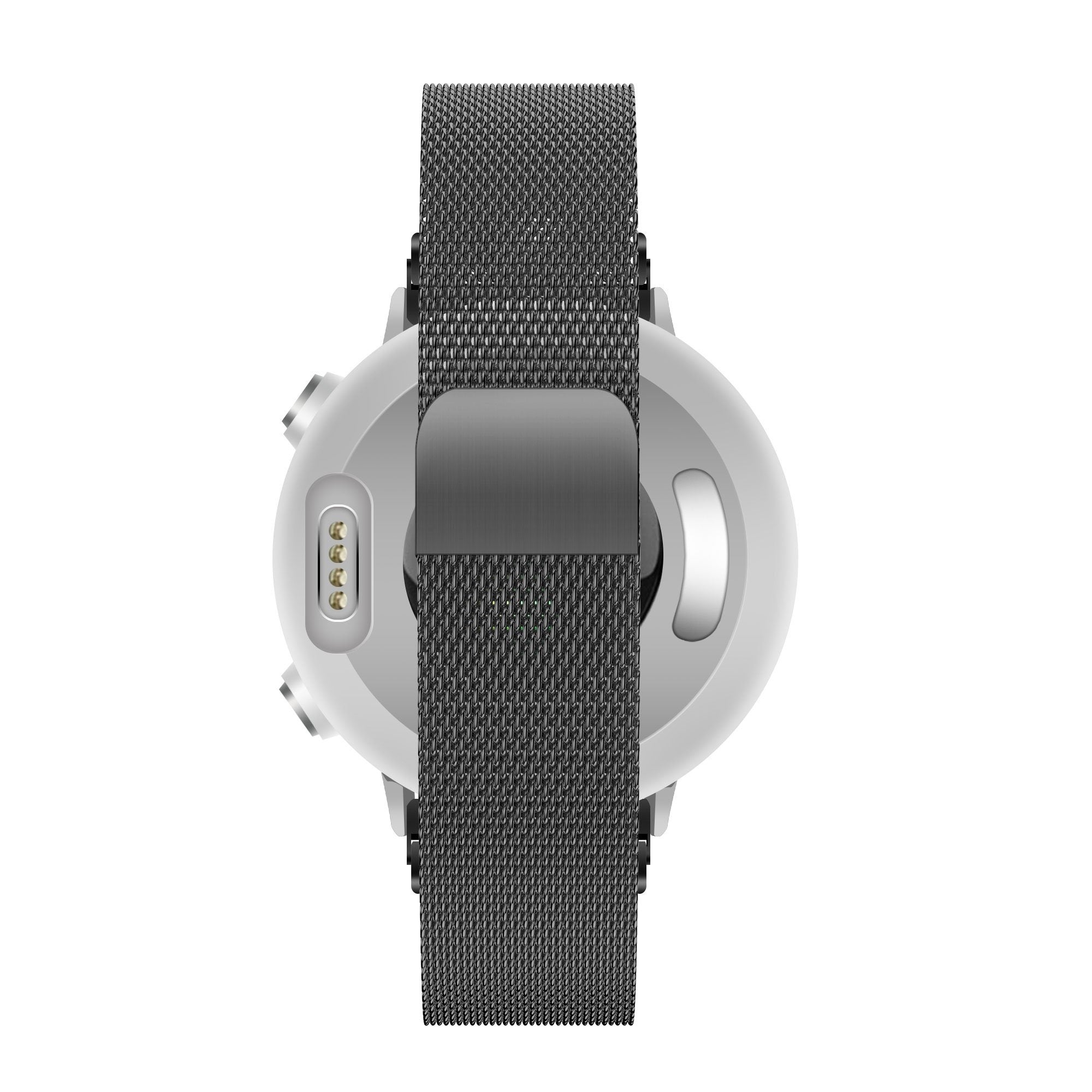 Bandz Garmin Quatix 8 Pro - 47mm Milanese Loop Armband (Schwarz)