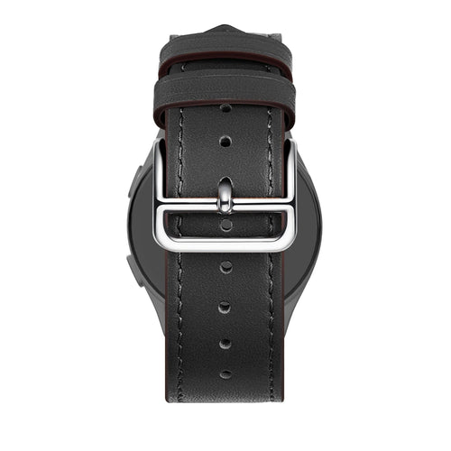 Bandz Amazfit Cheetah (Pro) Lederarmband 'Deluxe' (Schwarz)