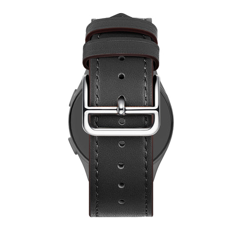 Bandz Huawei Watch GT 6 - 46mm Lederarmband 'Deluxe' (Schwarz)