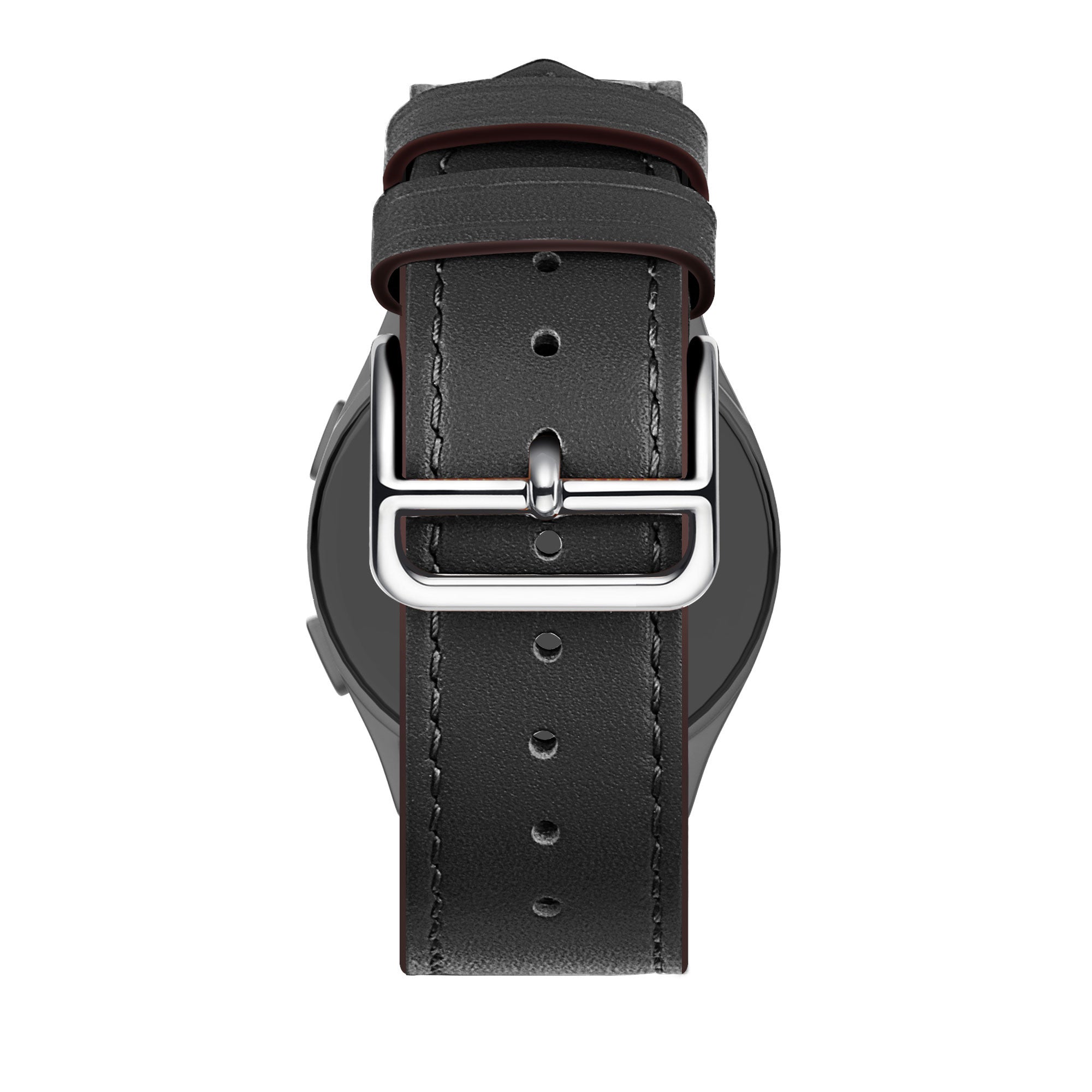 Bandz Huawei Watch GT 6 - 46mm Lederarmband 'Deluxe' (Schwarz)