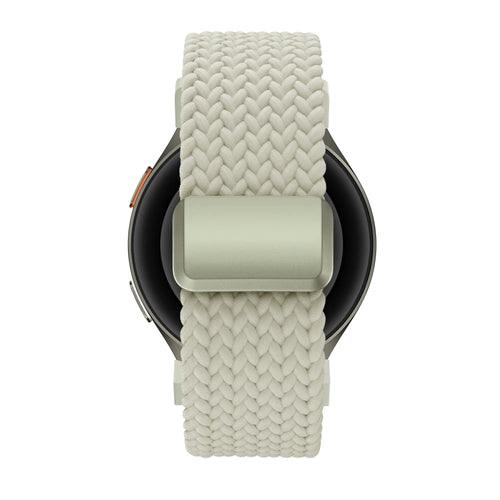 Bandz Samsung Galaxy Watch 6 - 40mm Braided Strap 'Easy Fit' (Starlight)
