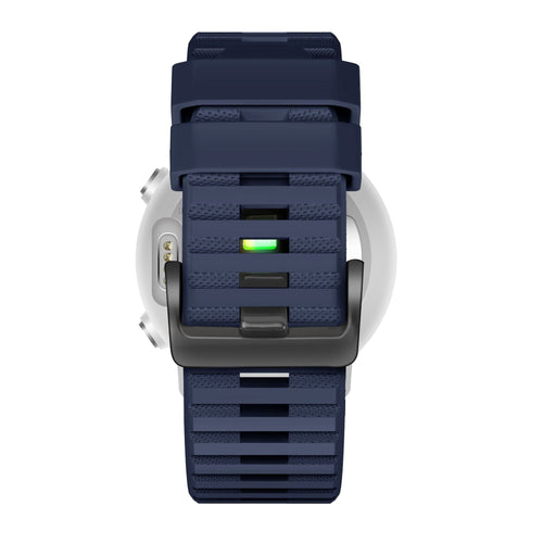 Bandz Garmin Quatix 8 Pro - 47mm Buckled Silicone Strap (Dark Blue)