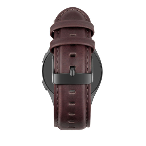 Bandz Huawei Watch Ultimate Leather Strap 'Classic' (Dark Brown)
