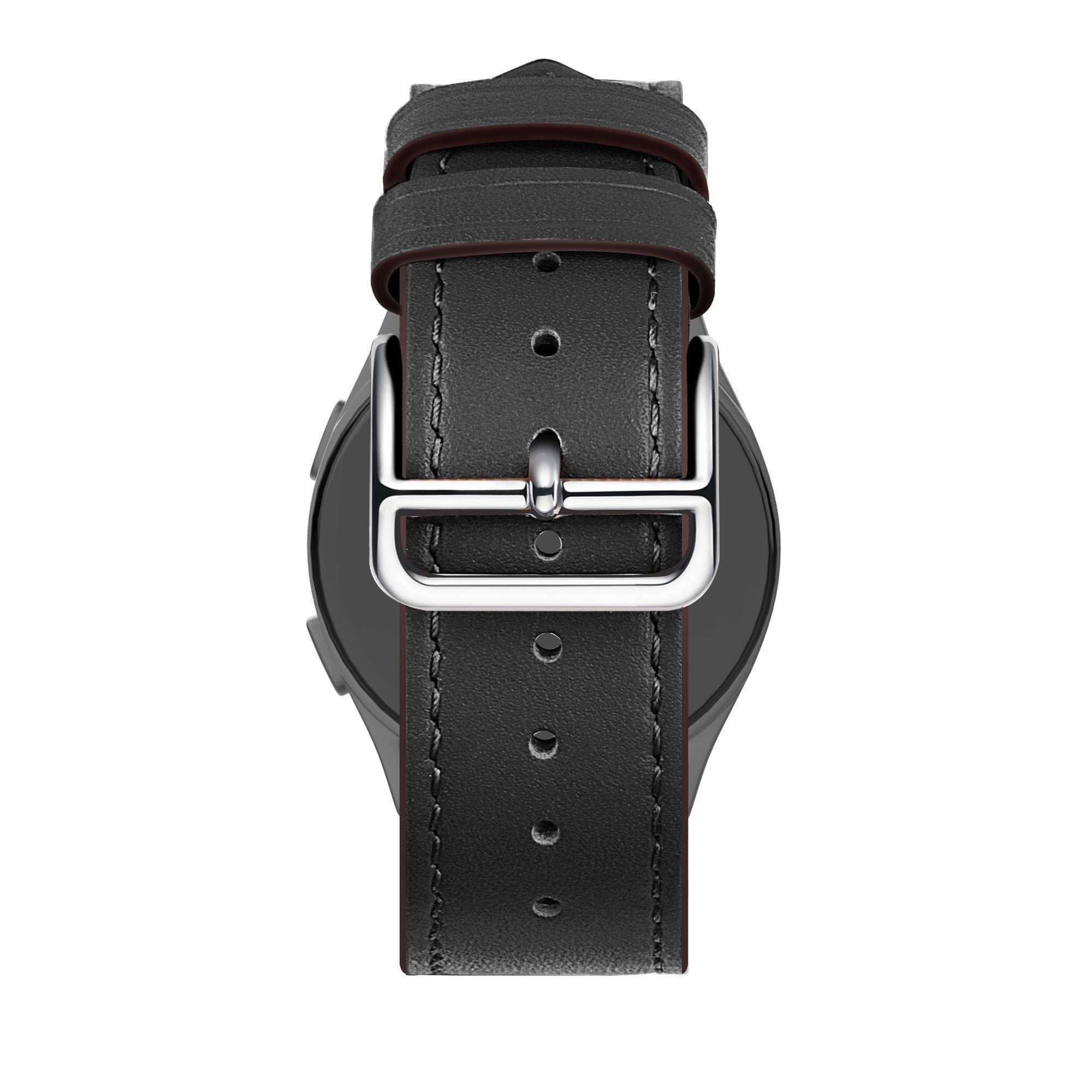Bandz Huawei Watch GT 5 Pro - 46mm Lederarmband 'Deluxe' (Schwarz)