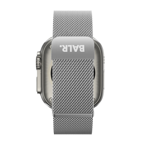 BALR Apple Watch Ultra Milanese Armband (Silber)