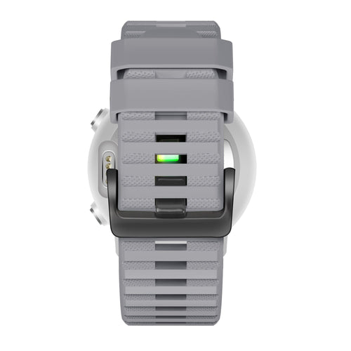 Bandz Garmin D2 Mach 2 - 47mm Buckled Silicone Strap (Grey)