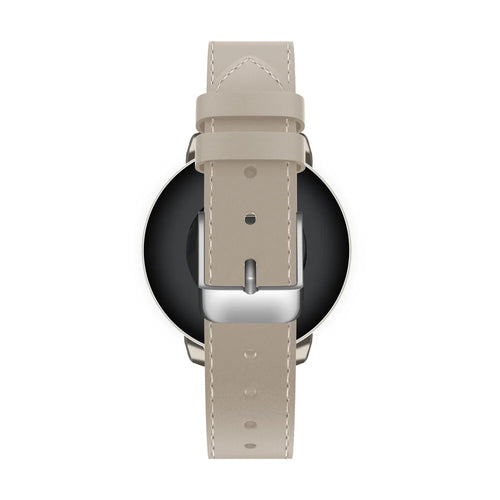 Uhrenarmband Leder 14mm - Schnellverschluss (Beige)