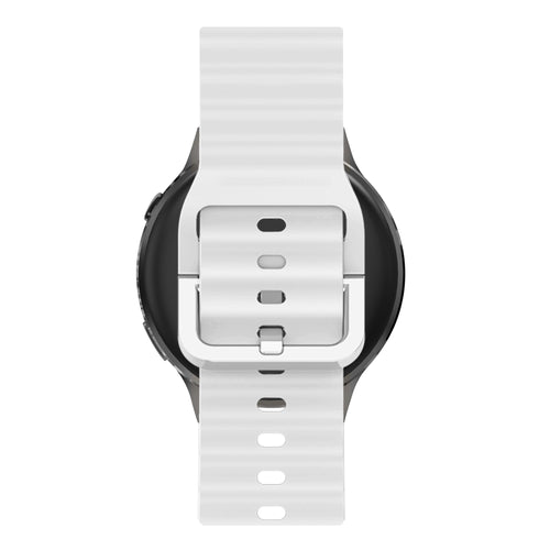Bandz Garmin Bounce 2 Silikonarmband 'Wave' (Weiß)
