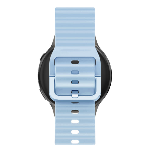 Bandz Garmin Bounce 2 Silicone Strap 'Wave' (Light Blue)