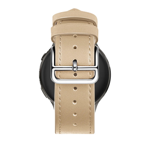 Bandz Garmin Venu 4 - 41mm Leather Strap 'Deluxe' (Milk Tea)