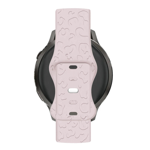Bandz Garmin Bounce 2 Silikonarmband 'Leopard' (Rosa)