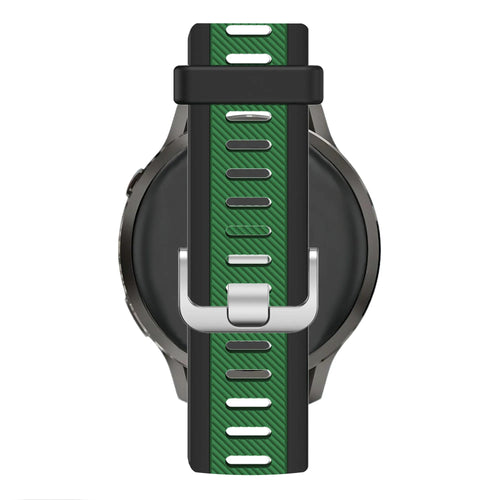 Bandz Garmin Approach S44 Dual Buckled Sport Strap (Black/Green)