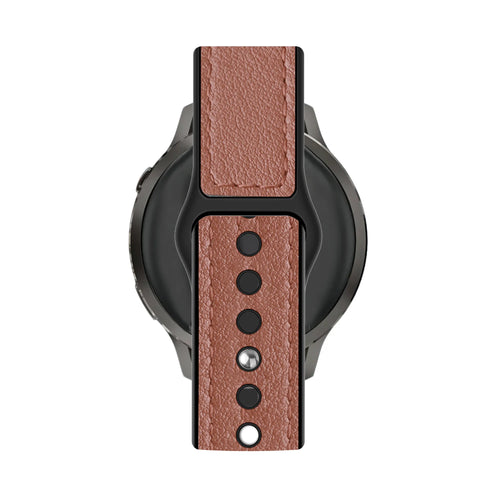 Bandz Garmin Venu 4 - 45mm Leather Strap 'Hybrid' (Brown)